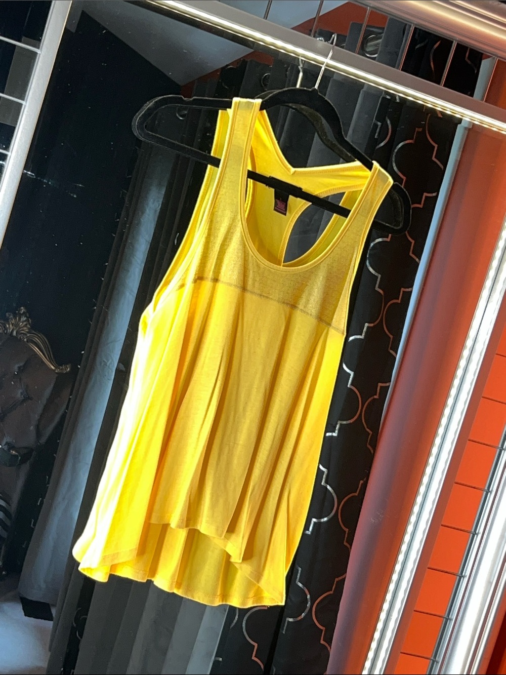 Material Girl Archival High-Low Shimmer Racerback Tank 🌞